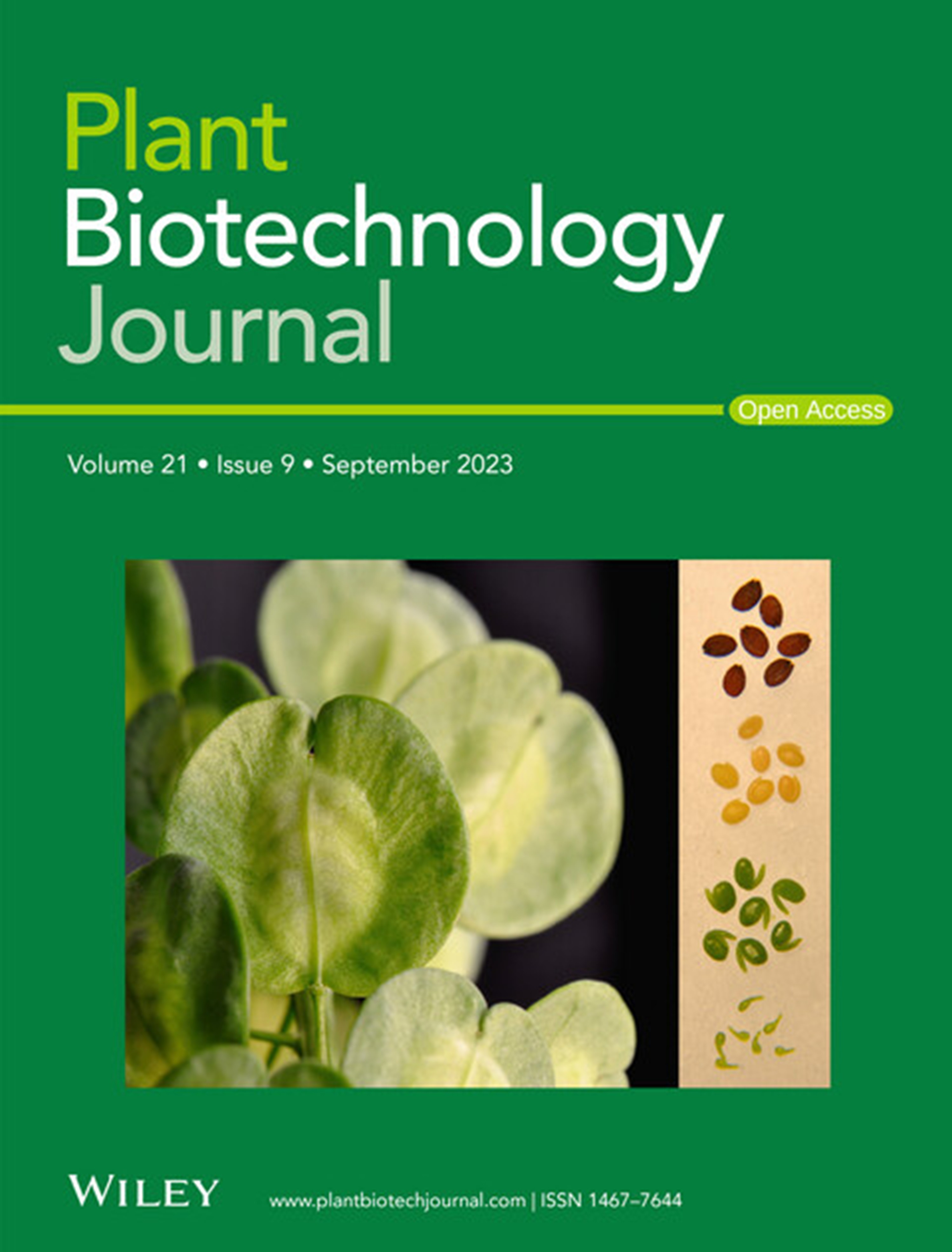 plant biotechnology journal cover